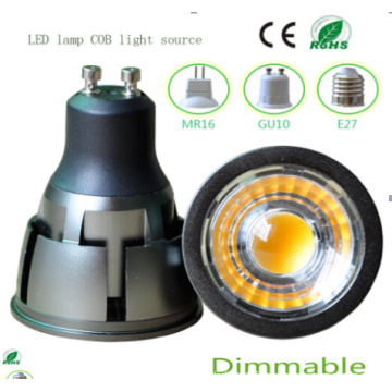 Dimmable 7W GU10 COB LED Ampoule